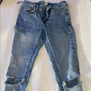 Forever 21 Los Angeles denim knee cut skinny jeans